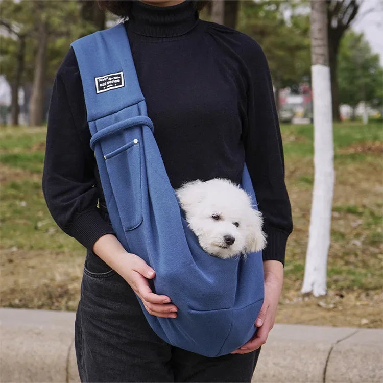 Portable Crossbody Dog Bag And Cat Sling Carrier For Travel