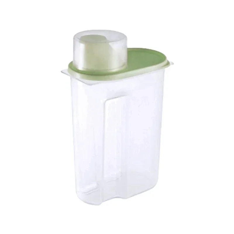Pet Food Storage Jar with Measuring Cup Airtight Container for Dog Cat Dry Food Convenient Portion Control  Pet Supplies