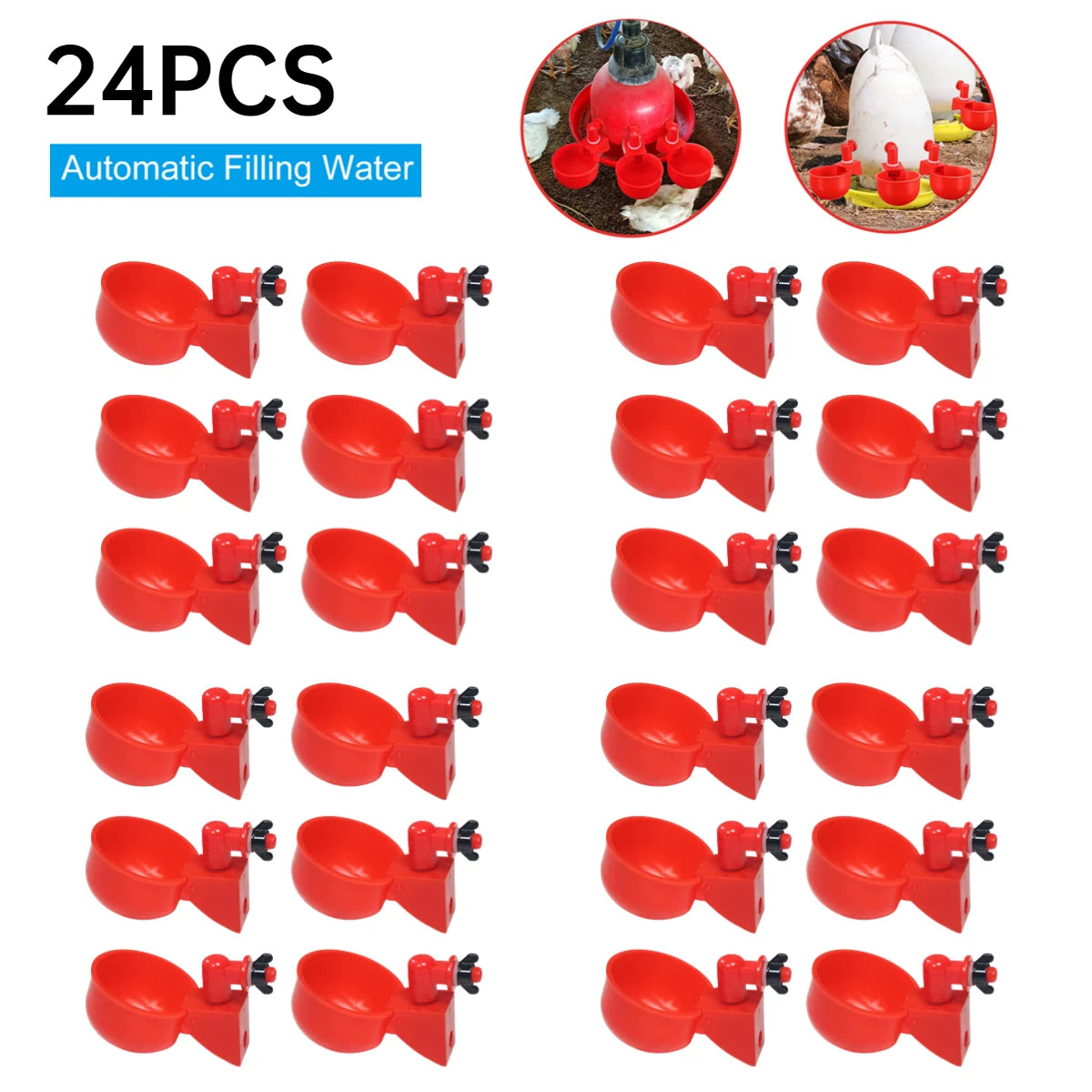 APWIKOGER Chicken Drinking Cup Automatic Drinker Poultry Waterer